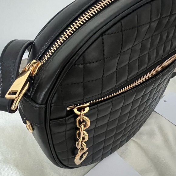 SOLD Celine Black Quilted Leather Shoulder/Crossbody Bag - Picture 2 of 13